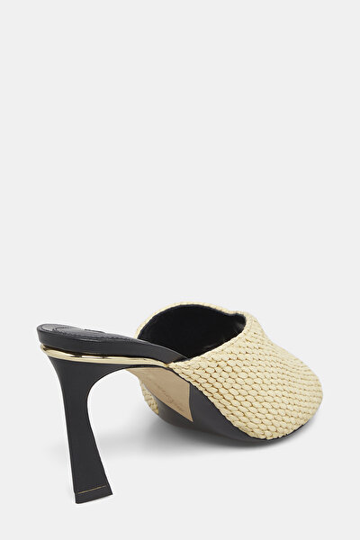 BLACK RAFFIA SLIPPER 3
