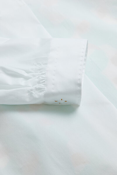 CINNAMON MANDARIN COLLAR LONG SLEEVE BLOUSE 8