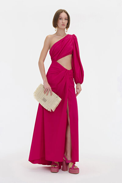 FUCHSIA RAFFIA SHOE 4