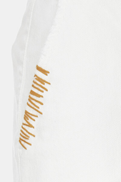 WHITE WIDE LEG TROUSERS 5