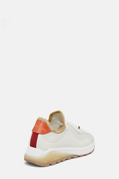 EKRU DERİ SNEAKER 3