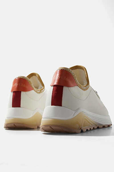 EKRU DERİ SNEAKER 5