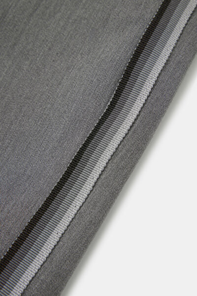 DARK GREY STRAIGHT CUT TROUSERS 5