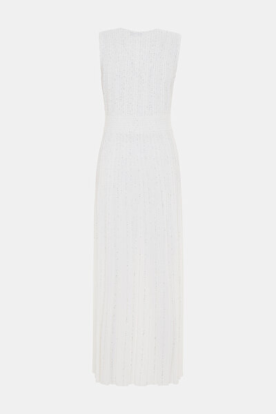 WHITE SLEEVELESS DRESS 5