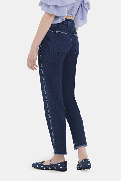 LACİVERT JEAN PANTOLON 4