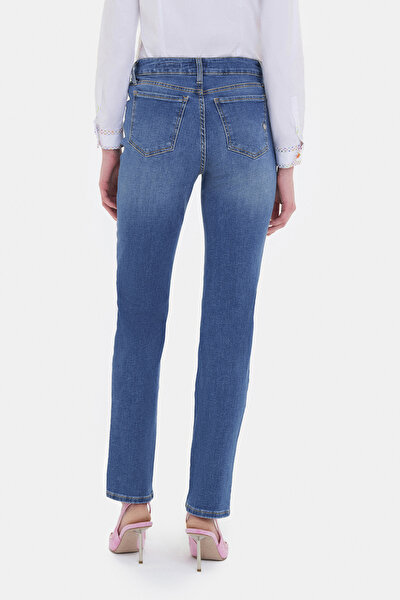BLUE SKINNY LEG TROUSERS 3