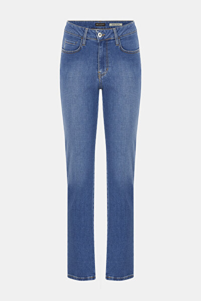 BLUE SKINNY LEG TROUSERS 4