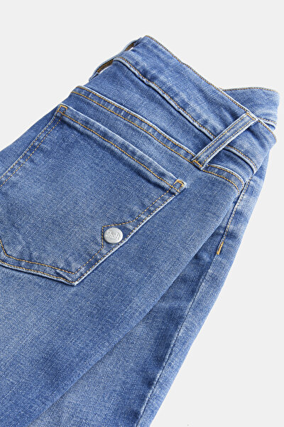 BLUE SKINNY LEG TROUSERS 8