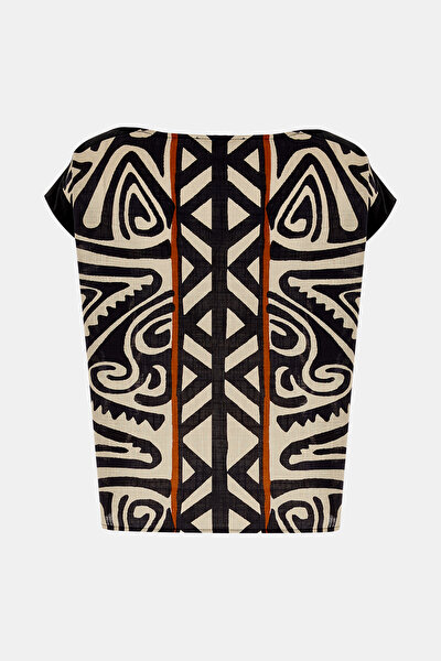 BRICK BOAT NECK BLOUSE 5