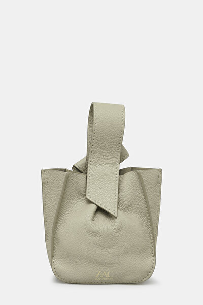 LIGHT GREY LEATHER BAG 3