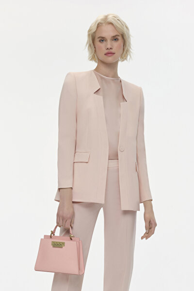 LIGHT PINK LEATHER BAG 4