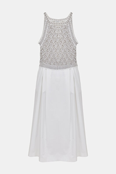 BRONZE SLEEVELESS MİDİ DRESS 5