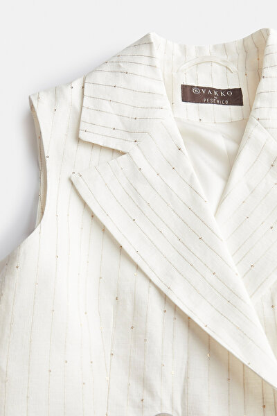 DORE SURPLICE NECKLINE (CROSS-OVER NECKLINE) VEST 9