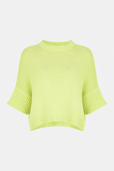 NEON GREEN BASIC / ROUND NECKLINE JERSEY 4