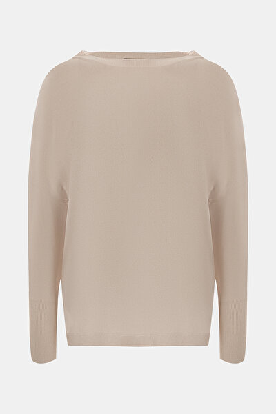 BEIGE BASIC / ROUND NECKLINE JERSEY 4