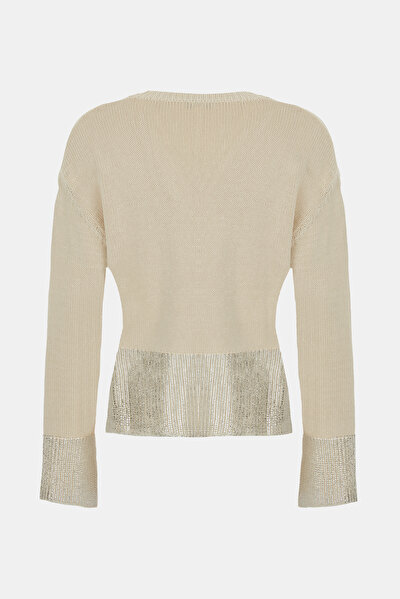 SILVER V NECK JERSEY 5