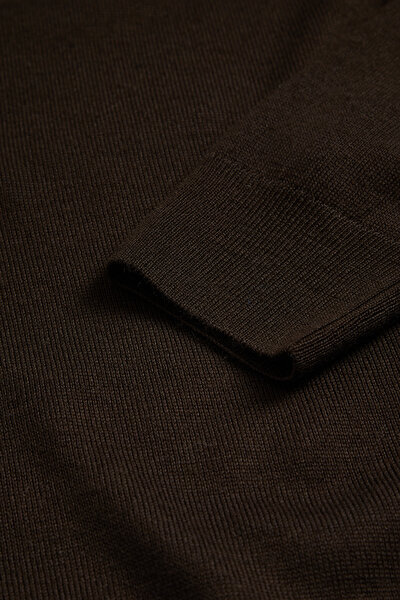DARK BROWN TRICOT JERSEY 4