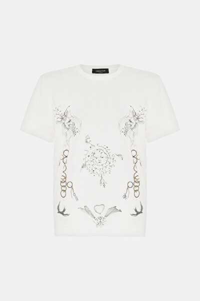 BEYAZ DESENLİ T-SHIRT 5