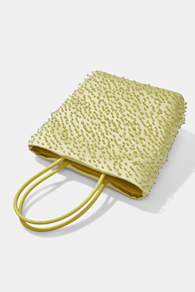 GREEN SATIN BAG 5