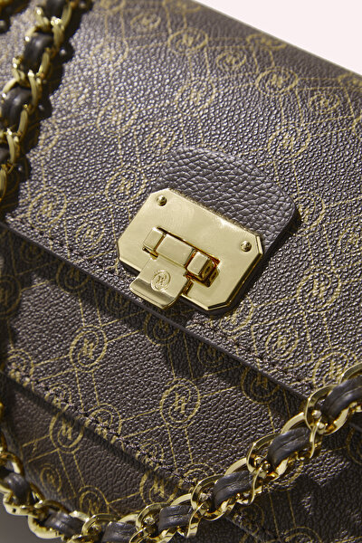 BEIGE MONOGRAM BAG 8