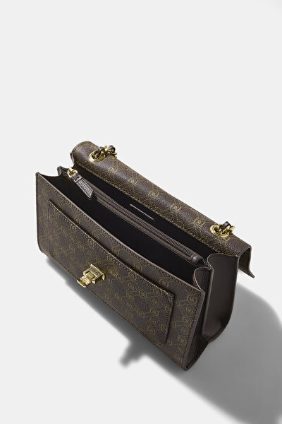 BEIGE MONOGRAM BAG 9