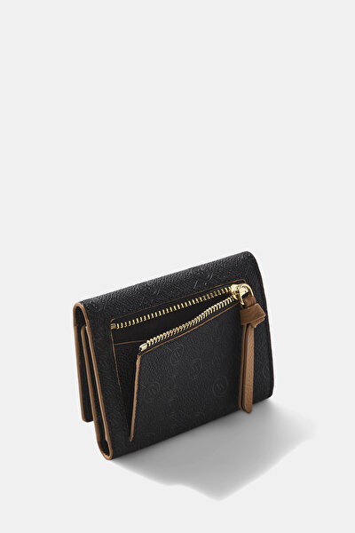 BLACK MONOGRAM WALLET 4