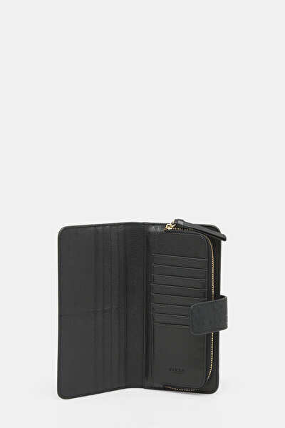 BLACK MONOGRAM WALLET 4