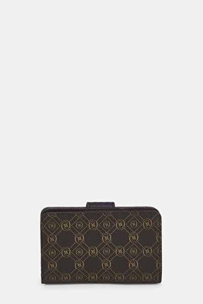 BLACK MONOGRAM WALLET 3