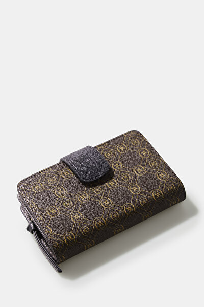 BLACK MONOGRAM WALLET 4