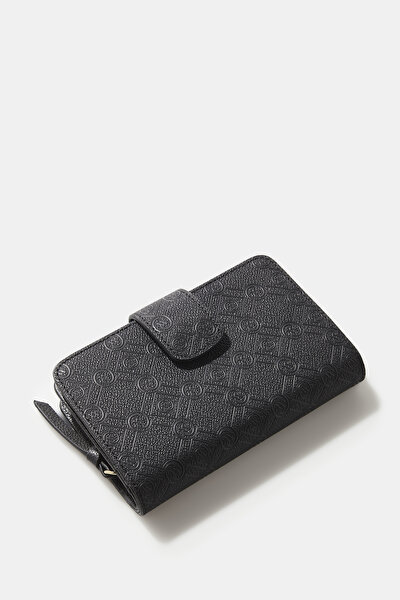 BLACK MONOGRAM WALLET 4