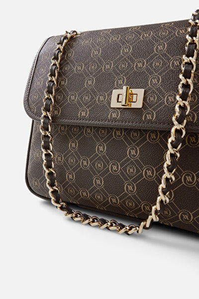 BEIGE MONOGRAM BAG 9
