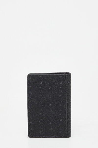 BLACK MONOGRAM WALLET 3