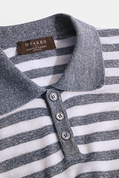 LACİVERT POLO YAKA KISA KOLLU T-SHIRT 3