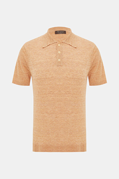 AÇIK TURUNCU POLO YAKA KISA KOLLU T-SHIRT 4