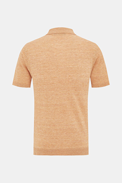 AÇIK TURUNCU POLO YAKA KISA KOLLU T-SHIRT 5