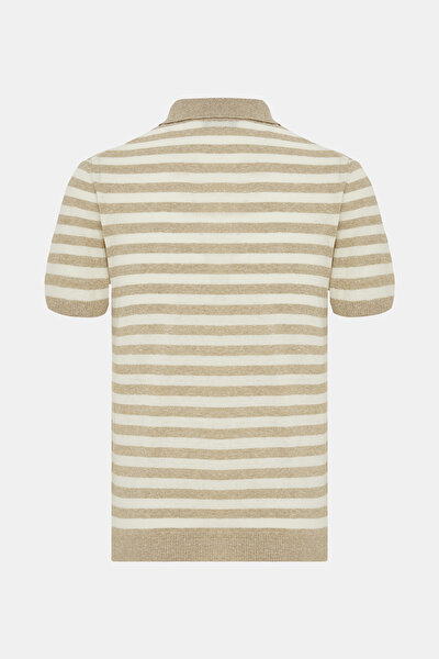 CAMEL POLO YAKA KISA KOLLU T-SHIRT 5
