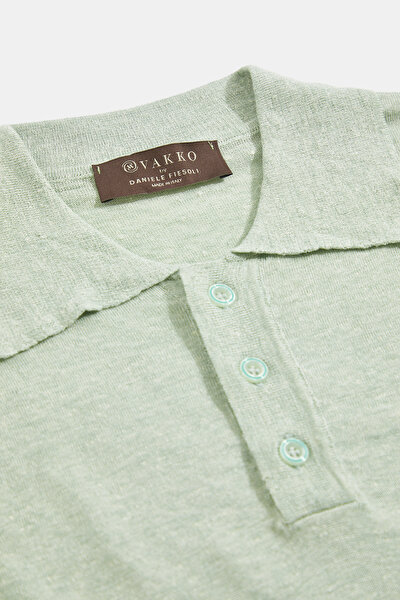 SU YEŞİLİ POLO YAKA KISA KOLLU T-SHIRT 3