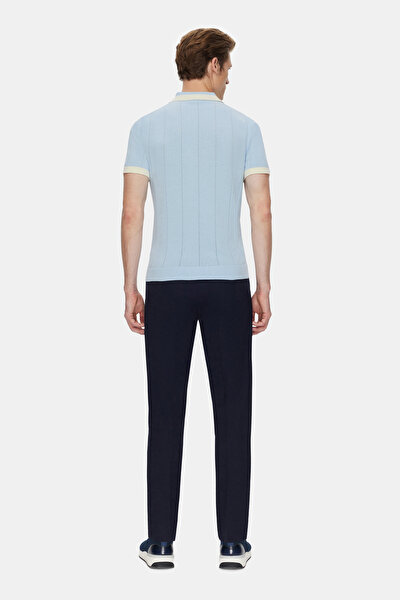 AÇIK MAVİ POLO YAKA KISA KOLLU T-SHIRT 3