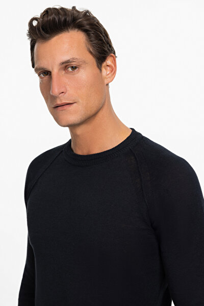 BLACK BASIC / ROUND NECKLINE LONG SLEEVE TSHIRT 3