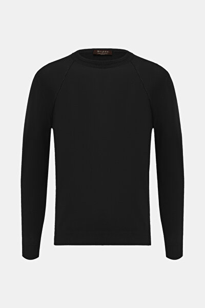 BLACK BASIC / ROUND NECKLINE LONG SLEEVE TSHIRT 4