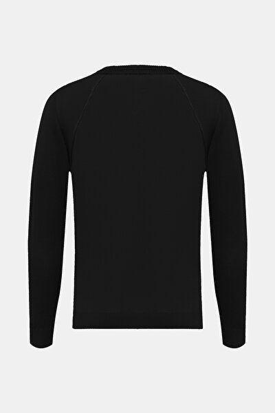 BLACK BASIC / ROUND NECKLINE LONG SLEEVE TSHIRT 5