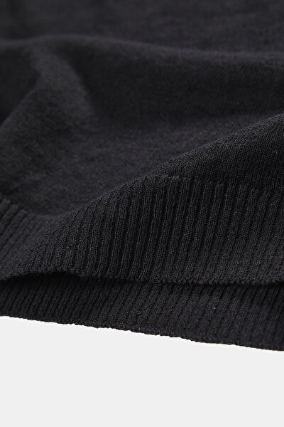 BLACK BASIC / ROUND NECKLINE LONG SLEEVE TSHIRT 8