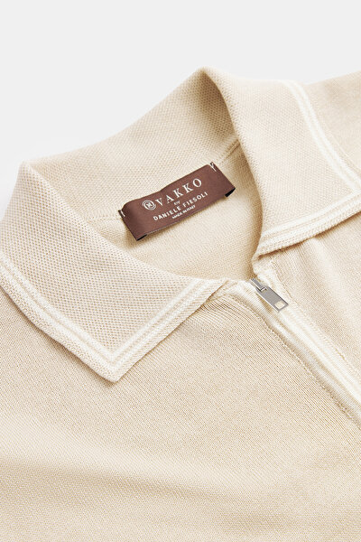 BEIGE SHORT SLEEVE TSHIRT 3