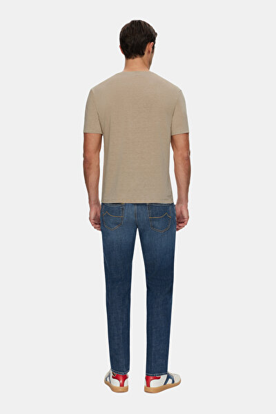 POWDER BASIC / ROUND NECKLINE SHORT SLEEVE TSHIRT 3