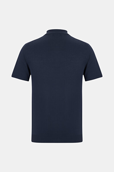 LACİVERT POLO YAKA KISA KOLLU T-SHIRT 5