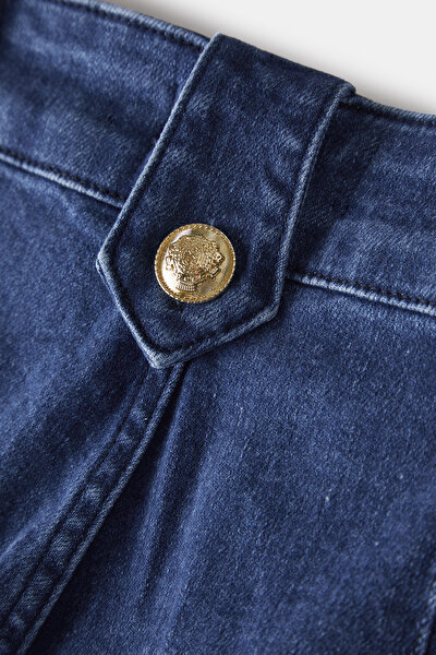 UZUN FLARE JEAN PANTOLON 4