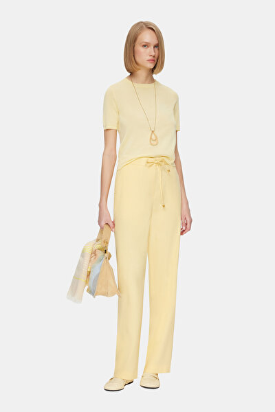YELLOW BASIC / ROUND NECKLINE JERSEY 3