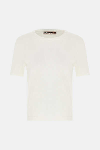 ECRU BASIC / ROUND NECKLINE JERSEY 4