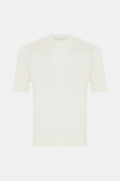 ECRU BASIC / ROUND NECKLINE JERSEY 5