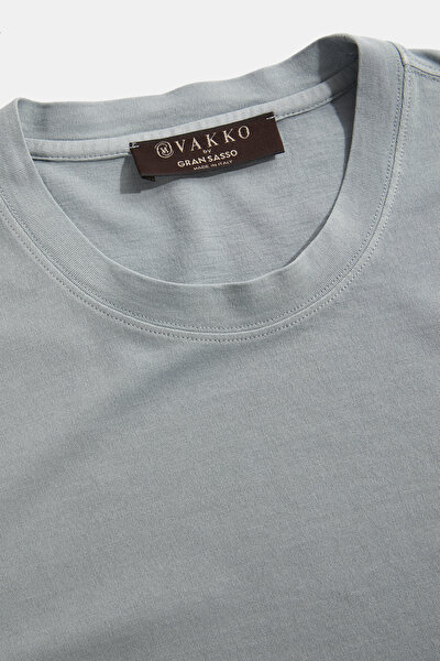 GRİ O YAKA KISA KOLLU T-SHIRT 3
